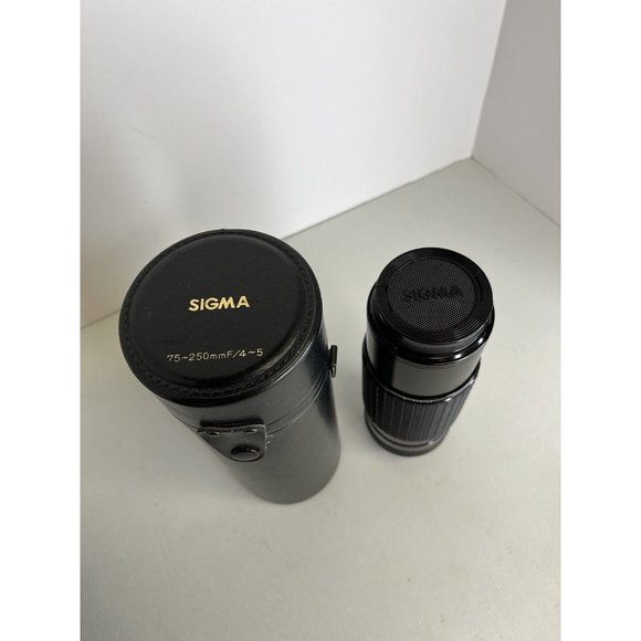 Sigma Zoom-8 Lens 1: 4-5 F=75-250mm Zoom Multi Coated Made In Japan 915709 Case - Picture 2 of 13